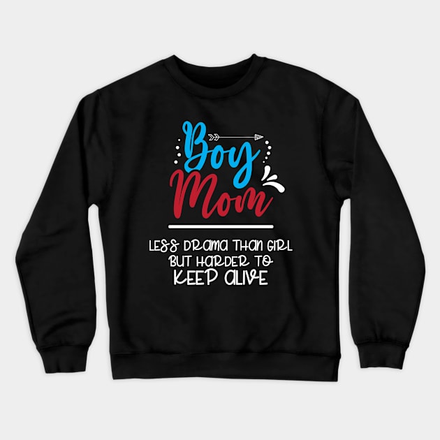 Boy Mom Gift Crewneck Sweatshirt by FamiLane